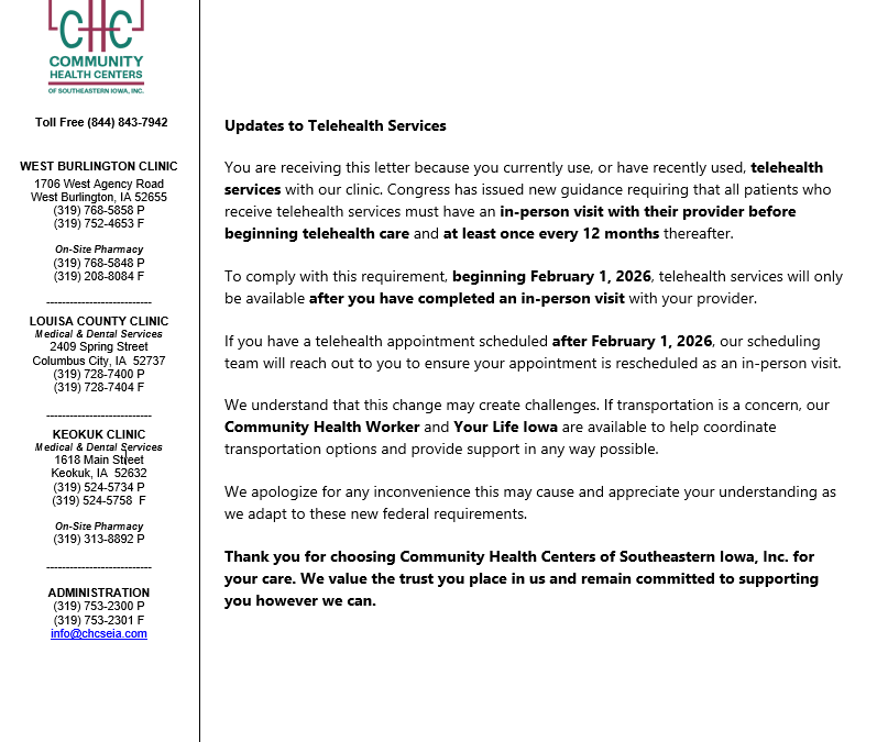 Patient Letter 01-15-26