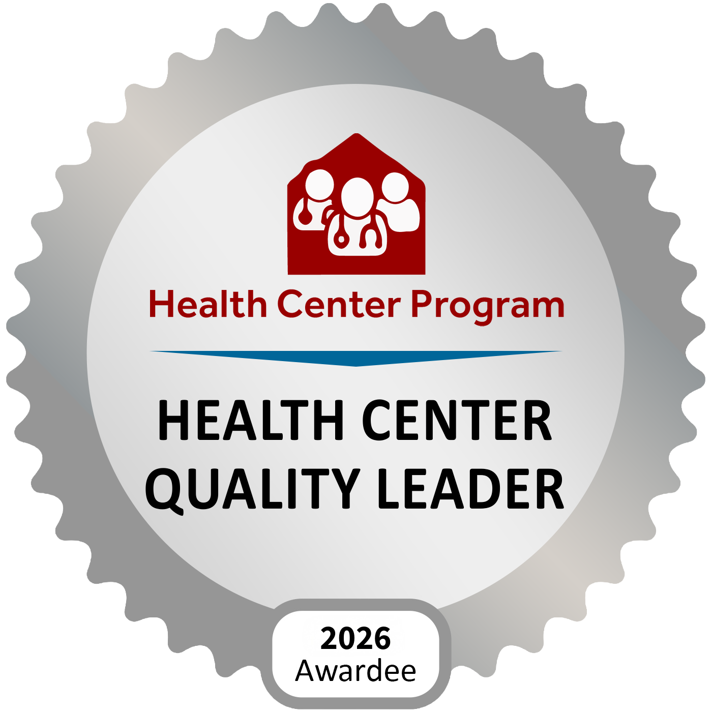 HCQL-2026-Silver Health Resources and Services Administration Quality Leader badge